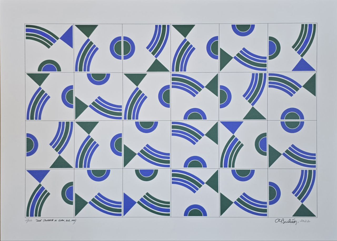 Gravura assinada (instituto de artes UNB) IDA Athos Bulcão 2/100 50 x 70