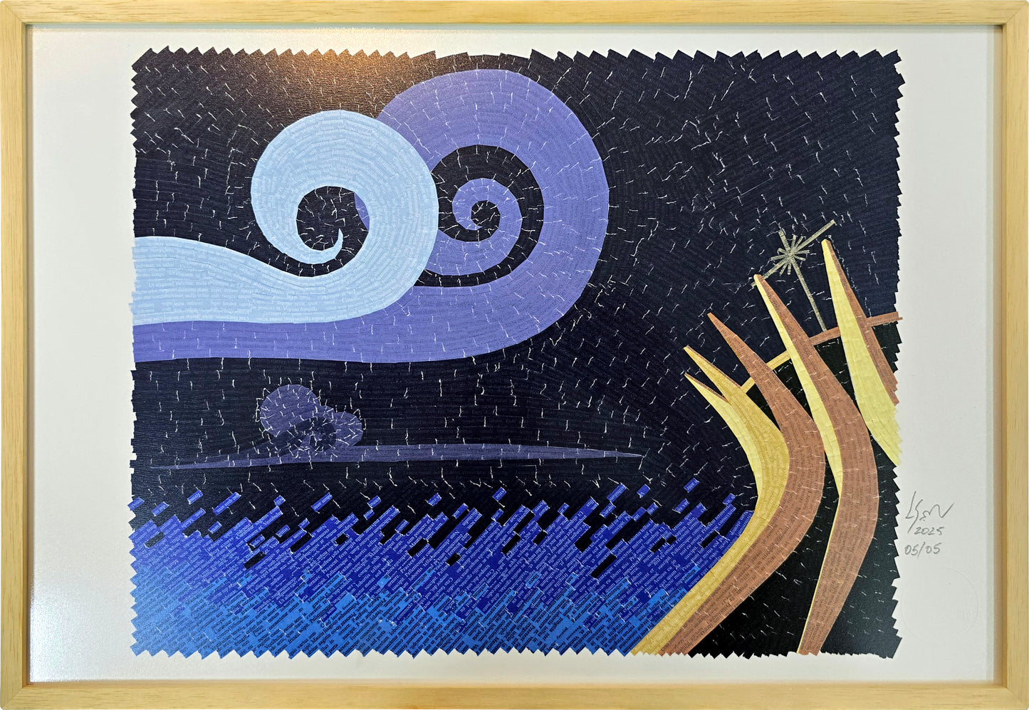 Quadro pronto com gravura assinada Ratão Catedral 49x33,5 45782