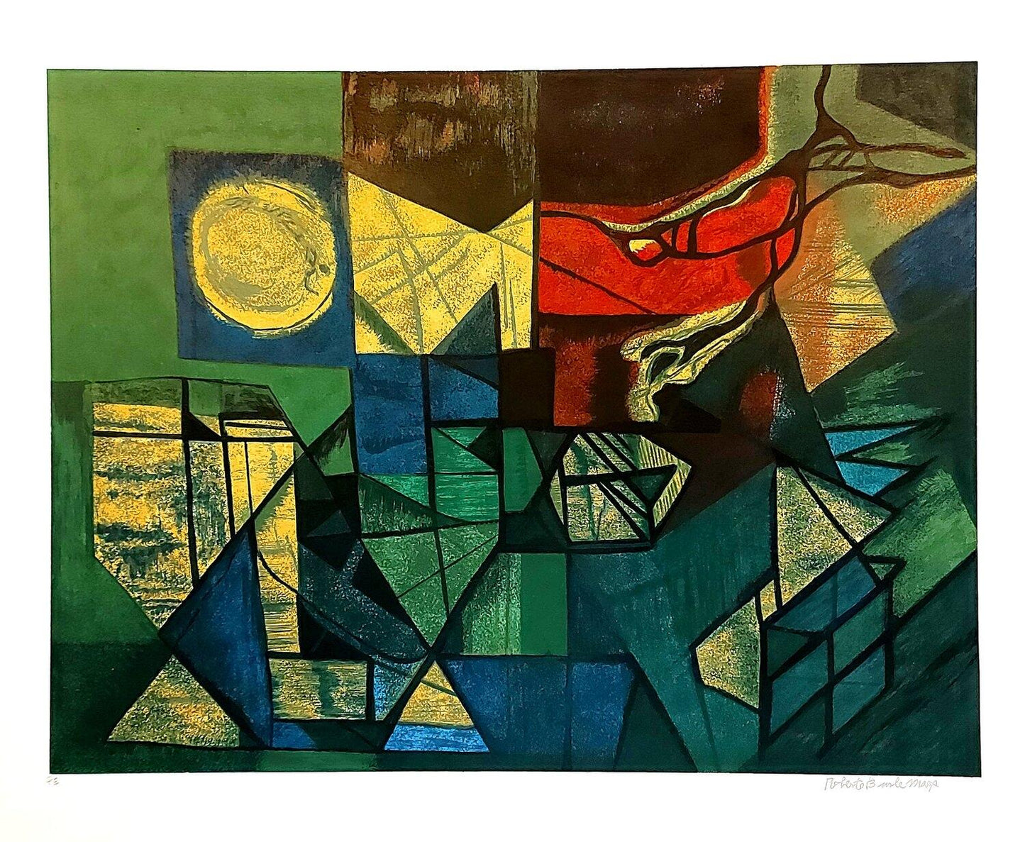 Gravura Burle Marx 70x85 cm