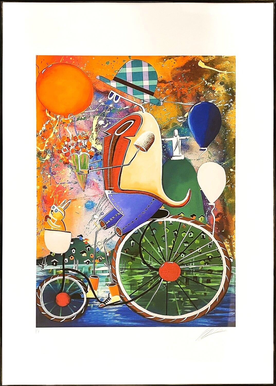 Gravura assinada - Alemão (51 cm x 71 cm)