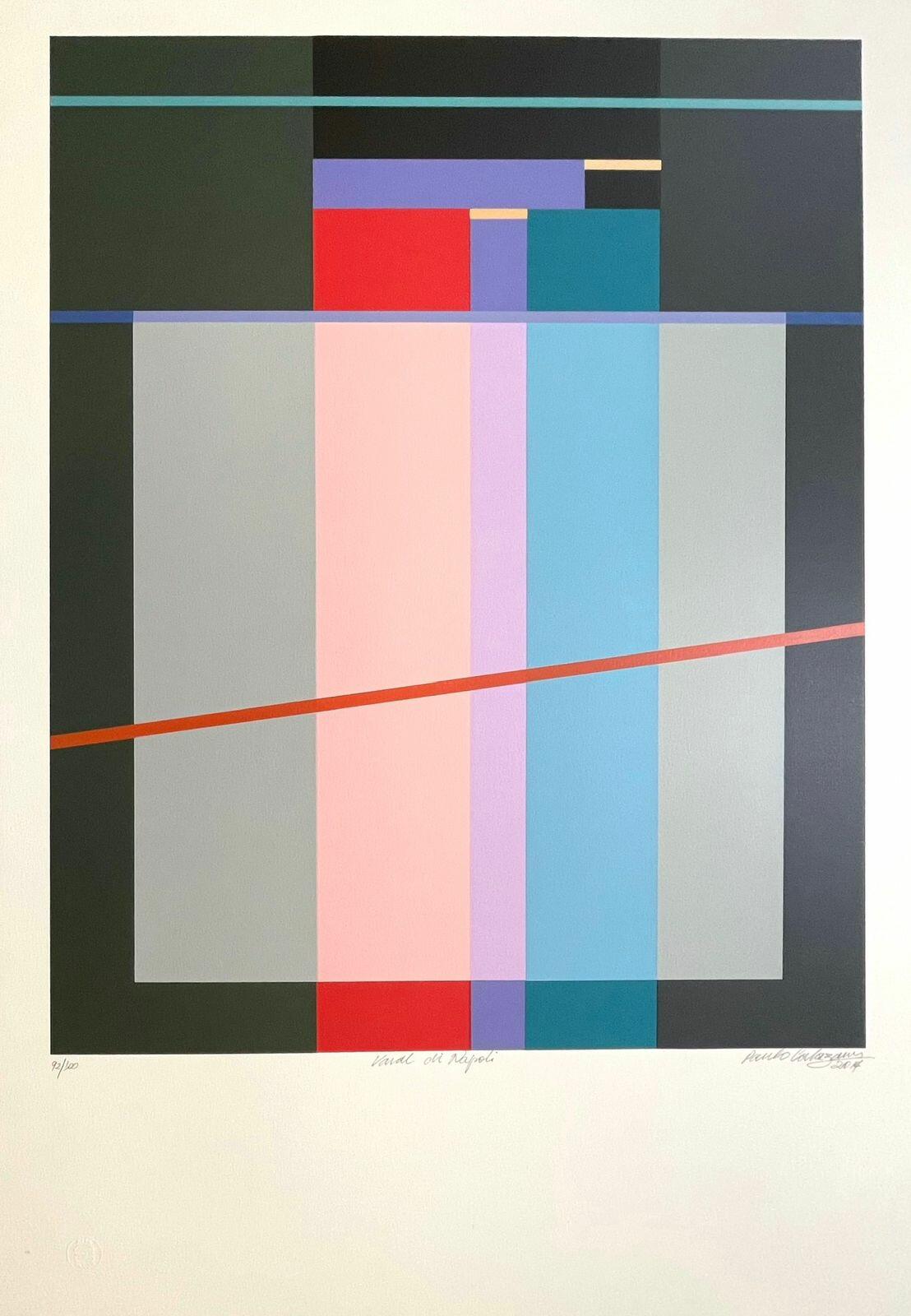 Gravura assinada - Paulo Calazans 70 cm x 100 cm