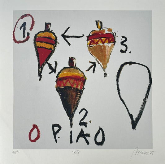 Armando Merege - Gravura Assinada 48 CM x 48 CM