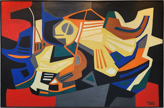 tela original Burle Marx - abstrato 122x181cm