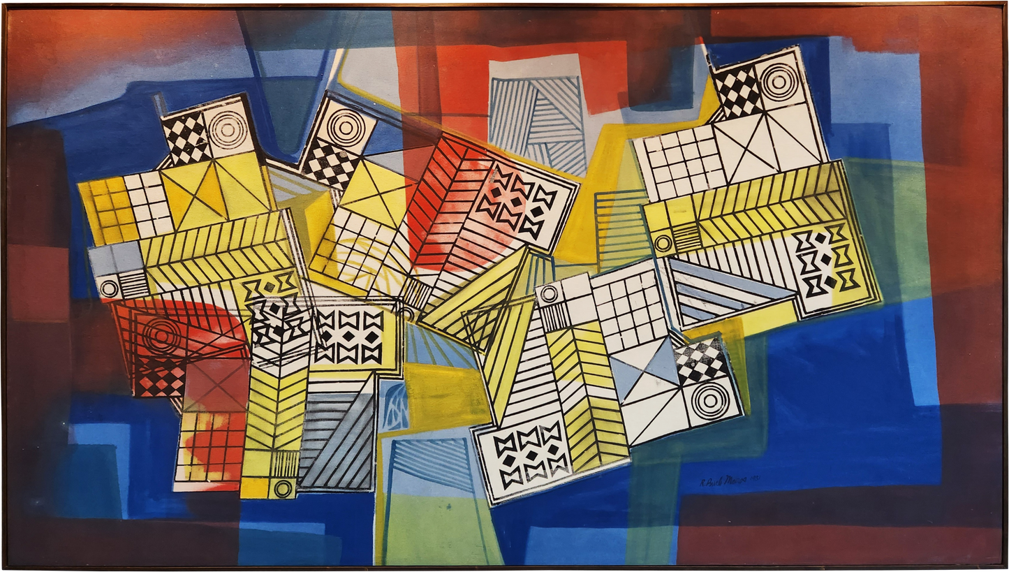 Tela original Burle marx - 122x212 cm