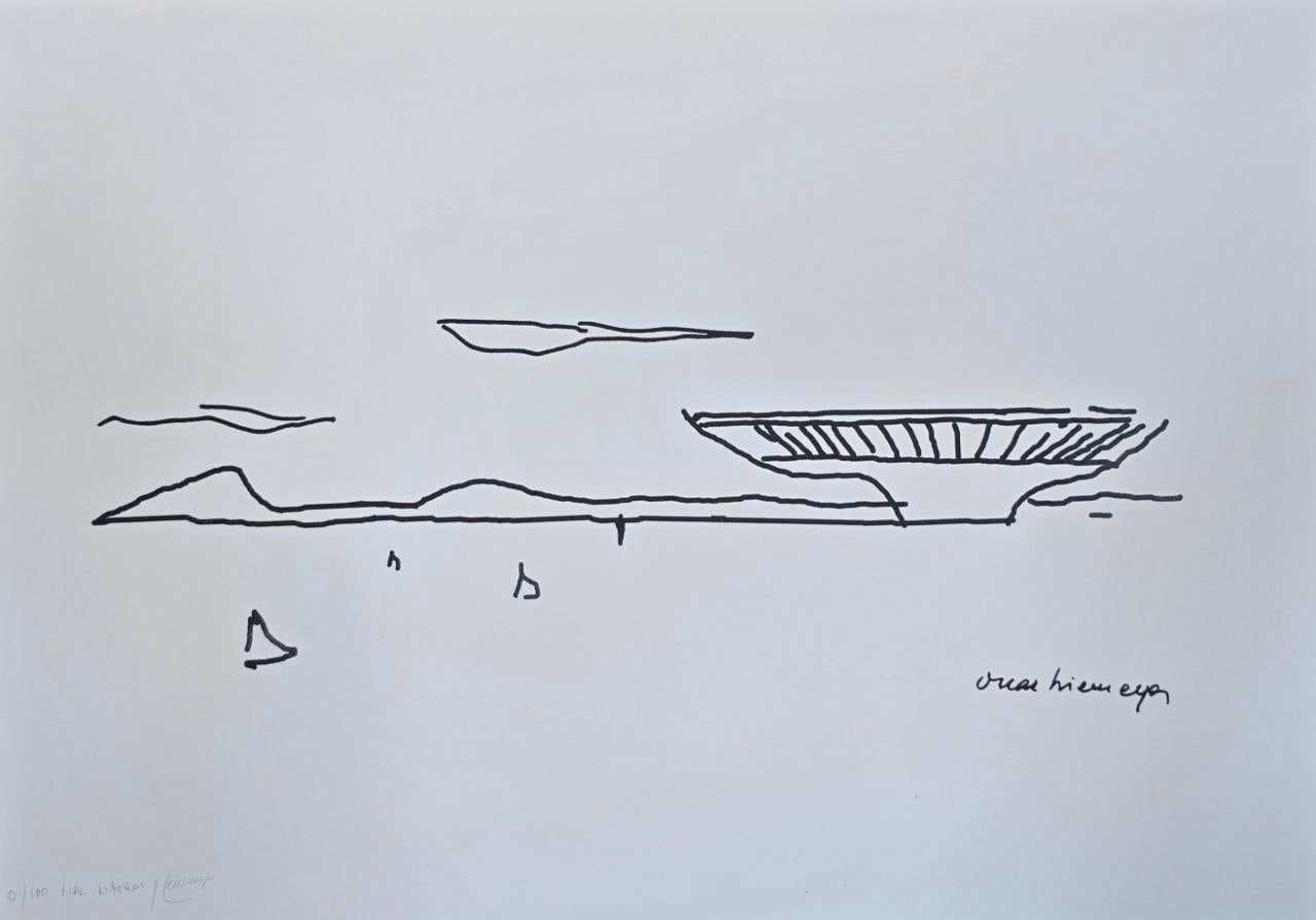 Gravura assinada MUSEU DE ARTE CONTEMPORANEO OSCAR NIERMEYER 1/100 50x70