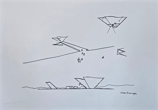 Gravura assinada PANTEÃO DA PATRIA OSCAR NIERMEYER 1/100 50x70