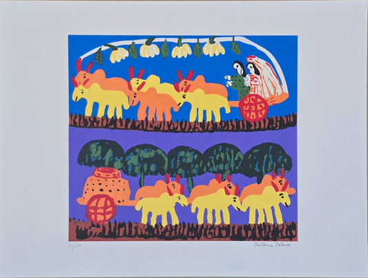 Gravura assinada Noiva Antônio Poteiro 44/100 36X48