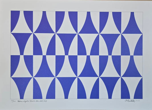 Gravura assinada (positivo e negativo) Athos Bulcão 20/100 50 x 70