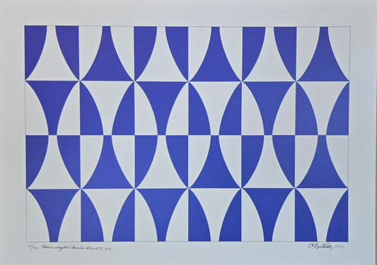 Gravura assinada (positivo e negativo) Athos Bulcão 22/100 50 x 70