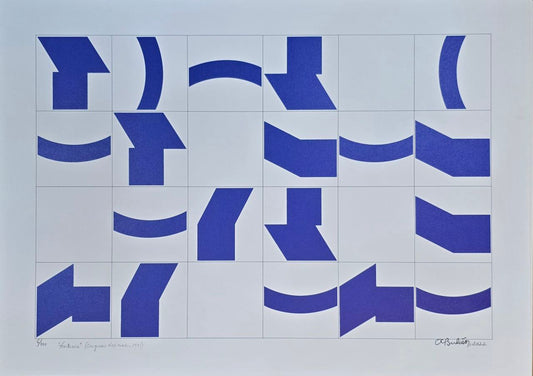 Gravura assinada (ventania congresso nacional) Athos Bulcão 6/100 50 x 70