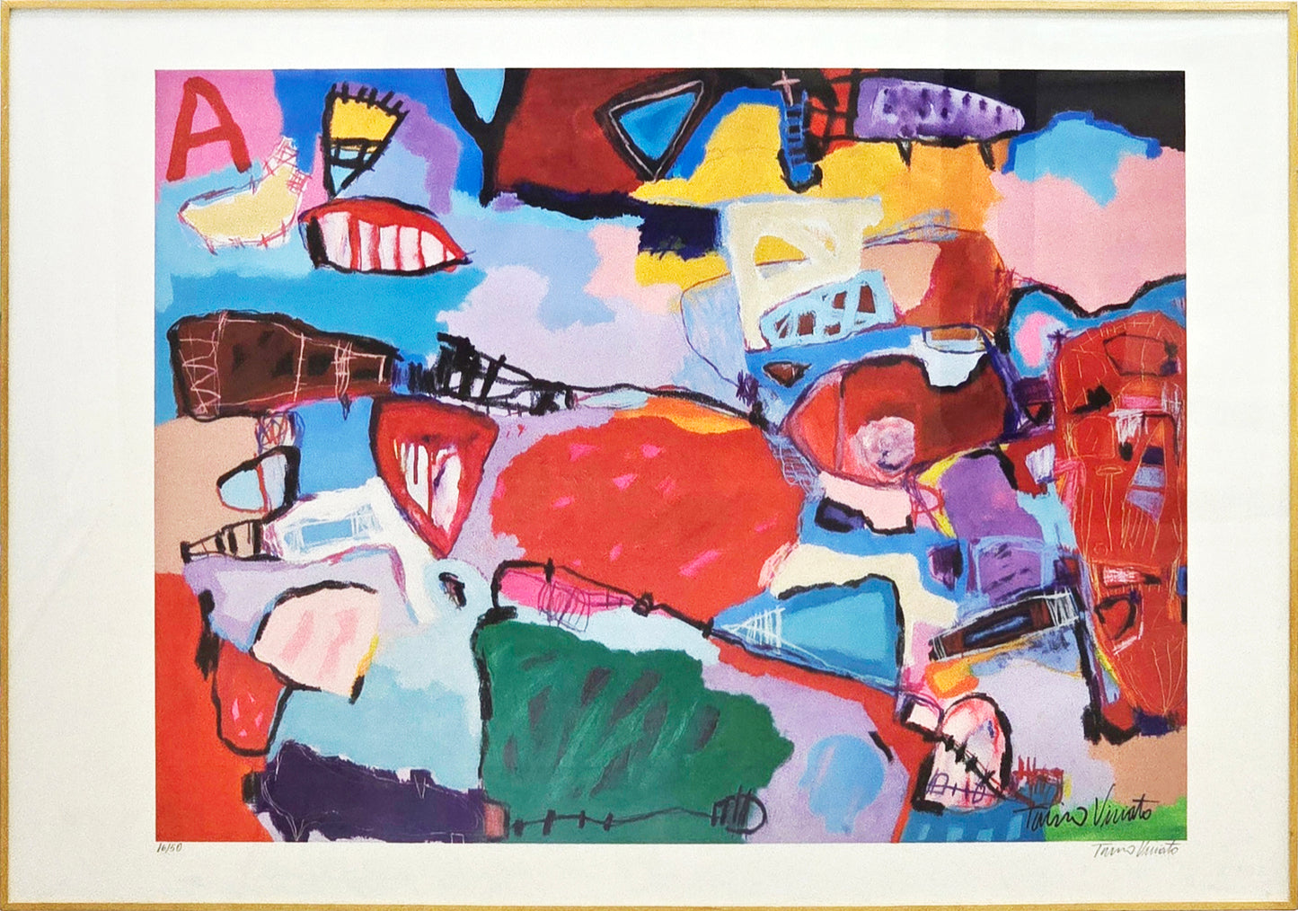 Quadro pronto com impressão metal Tarcísio Viriato  38,5x46