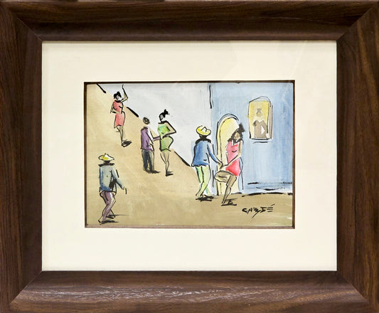 Quadro pronto original Carybé  43x51,5