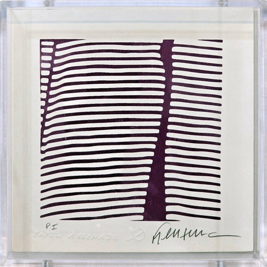 Quadro pronto com gravura assinada Kleber Ventura  15x15 PI