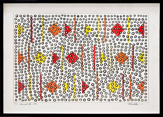 Quadro pronto com gravura Athos Bulcão Variante III 52x72 98/100