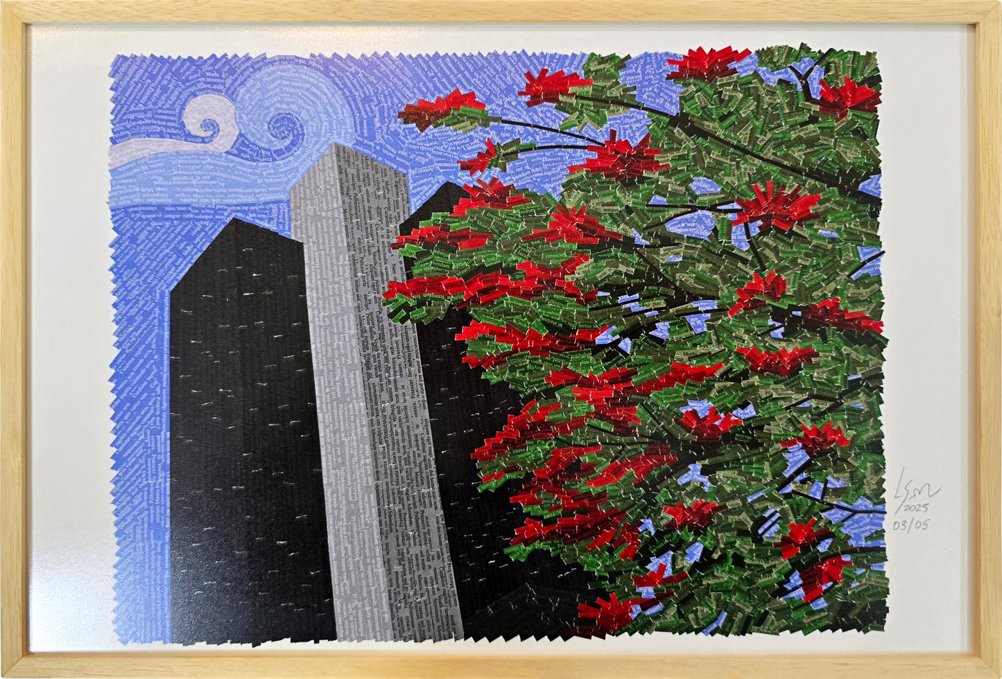 Quadro pronto com gravura assinada Ratão Banco Central  49x33,5 45780