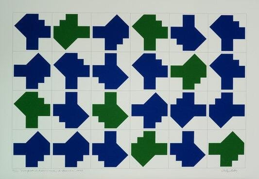 Quadro Athos Bulcão Aeroporto Internacional de Brasília 43x63 cm