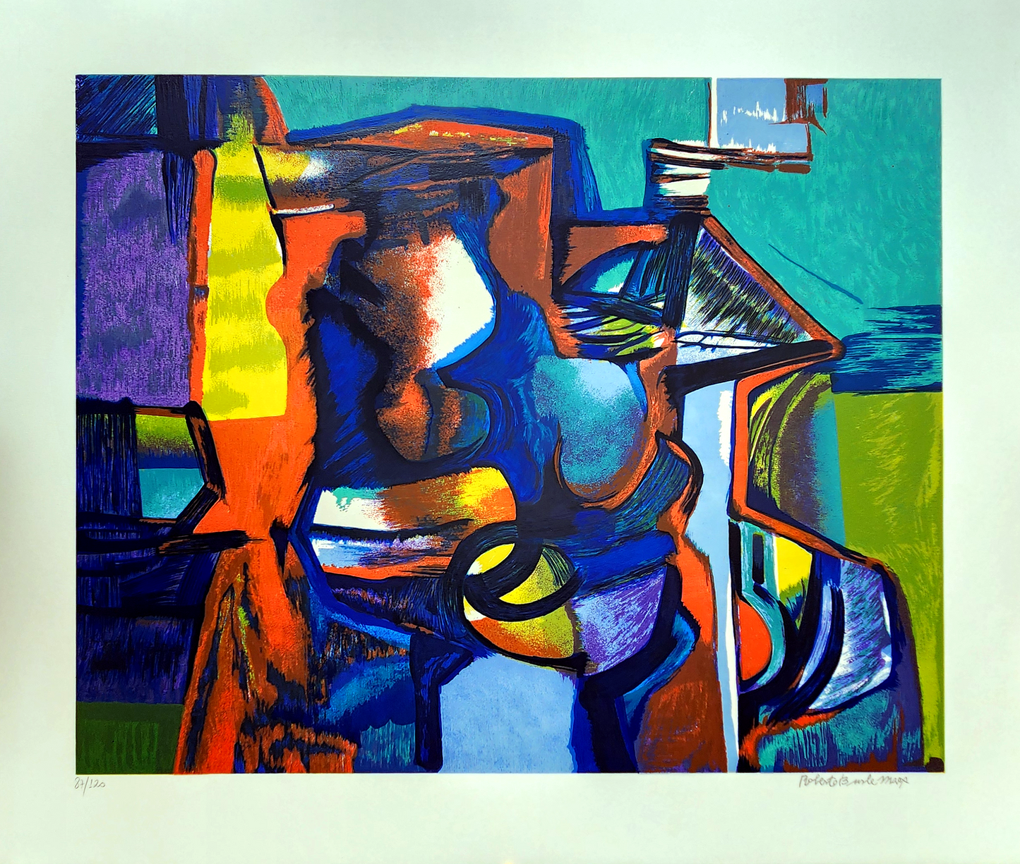 Gruvura - Burle Marx - abstrato - 70x80cm