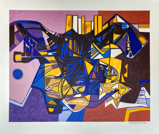 Gravura - Burle Marx - Abstrato 70x80