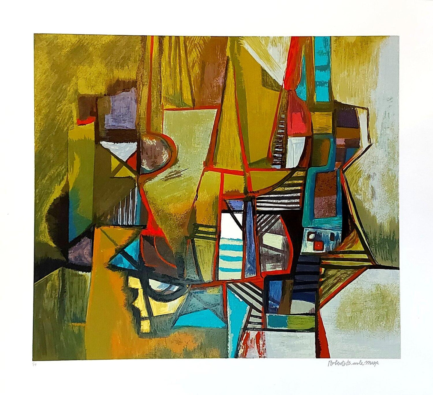 Gravura Burle Marx 70 cm x 80 cm