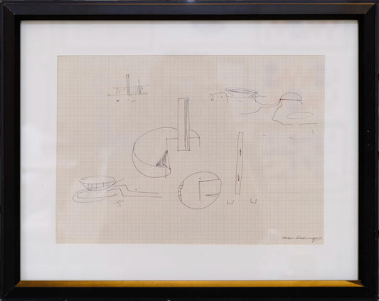 Quadro - Oscar Niemeyer (39 cm x 49 cm)