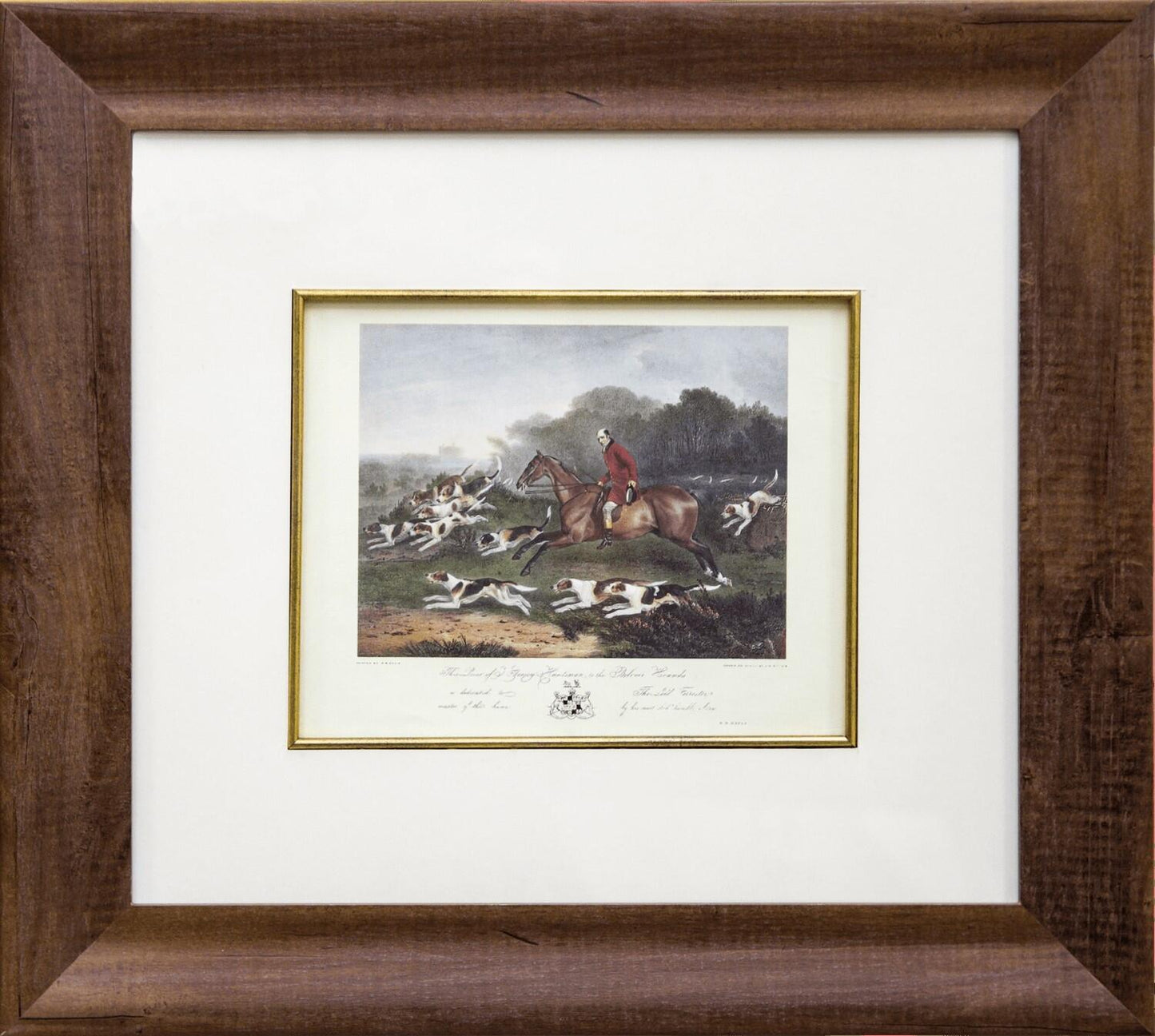 Gravura caçada inglesa