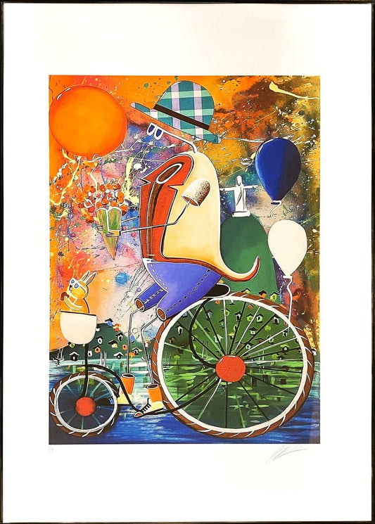 Gravura assinada - Alemão (51 cm x 71 cm)