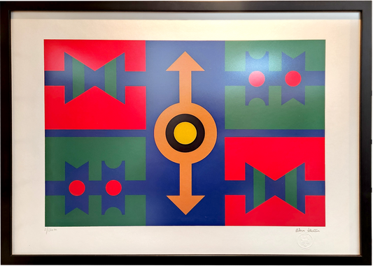 Quadro  Rubem Valentim Gravura  - Emblema 52x72 cm