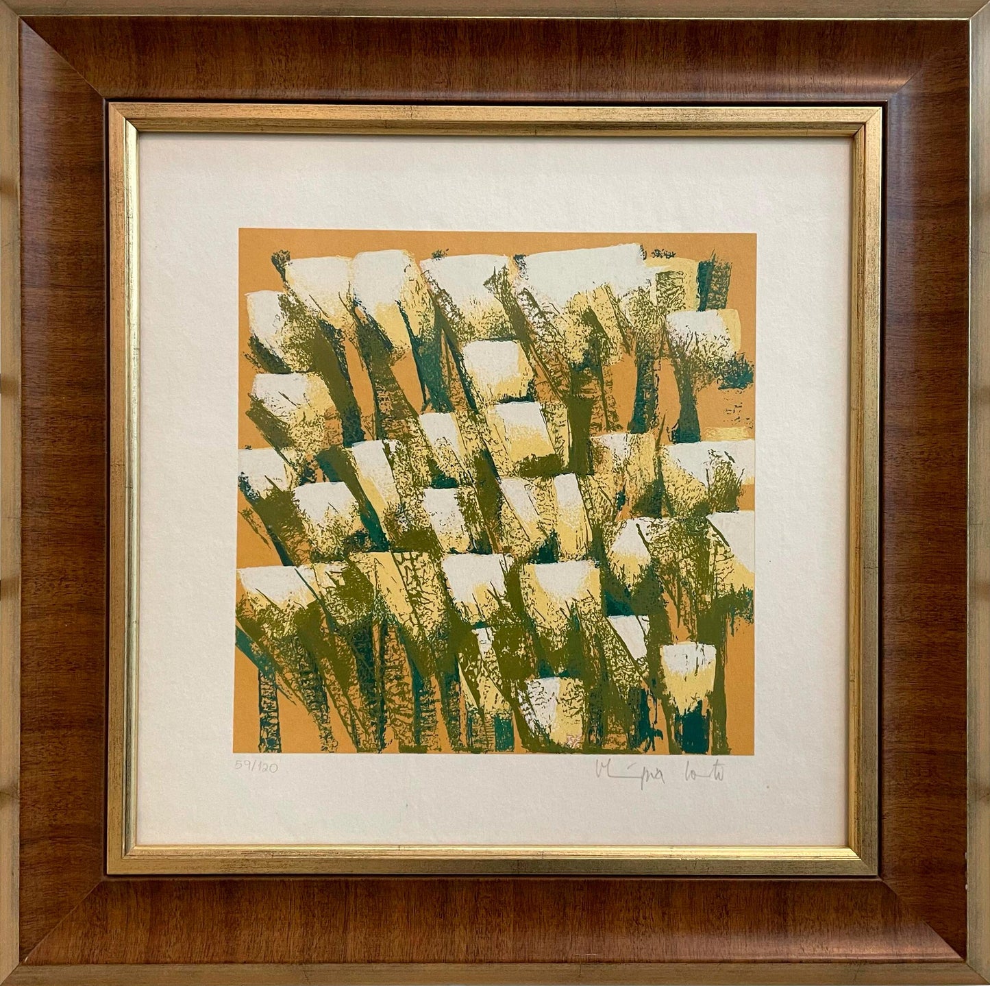 Quadro - Gravura Olímpia Colto 48 cm x 48 cm