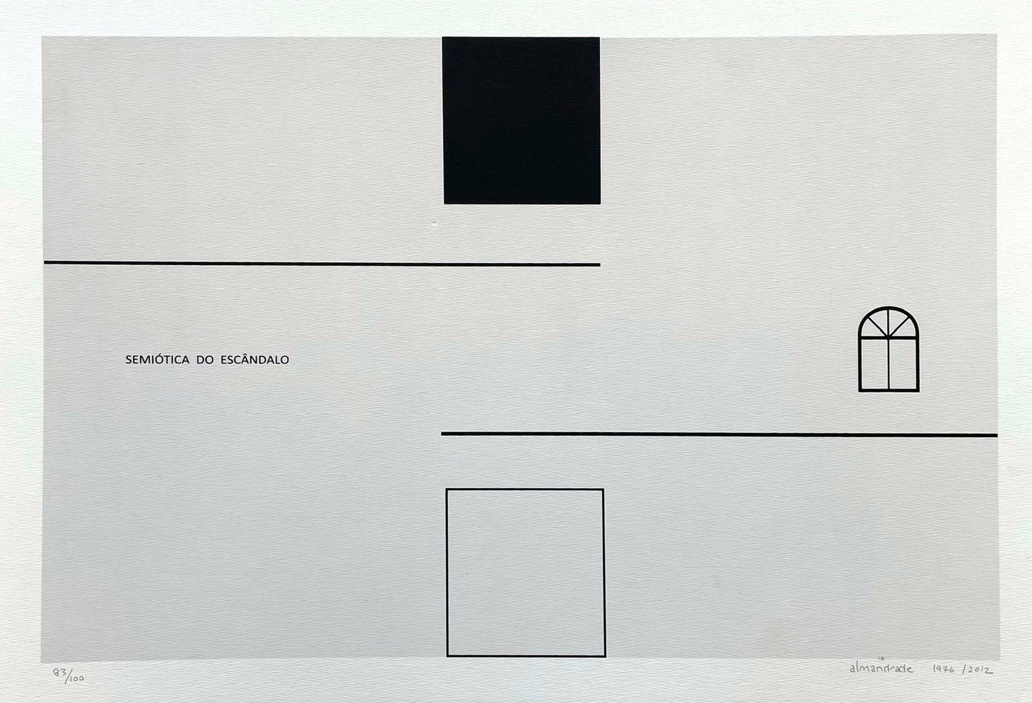 Almandrade - Gravura Assinada (48 cm x 33 cm)