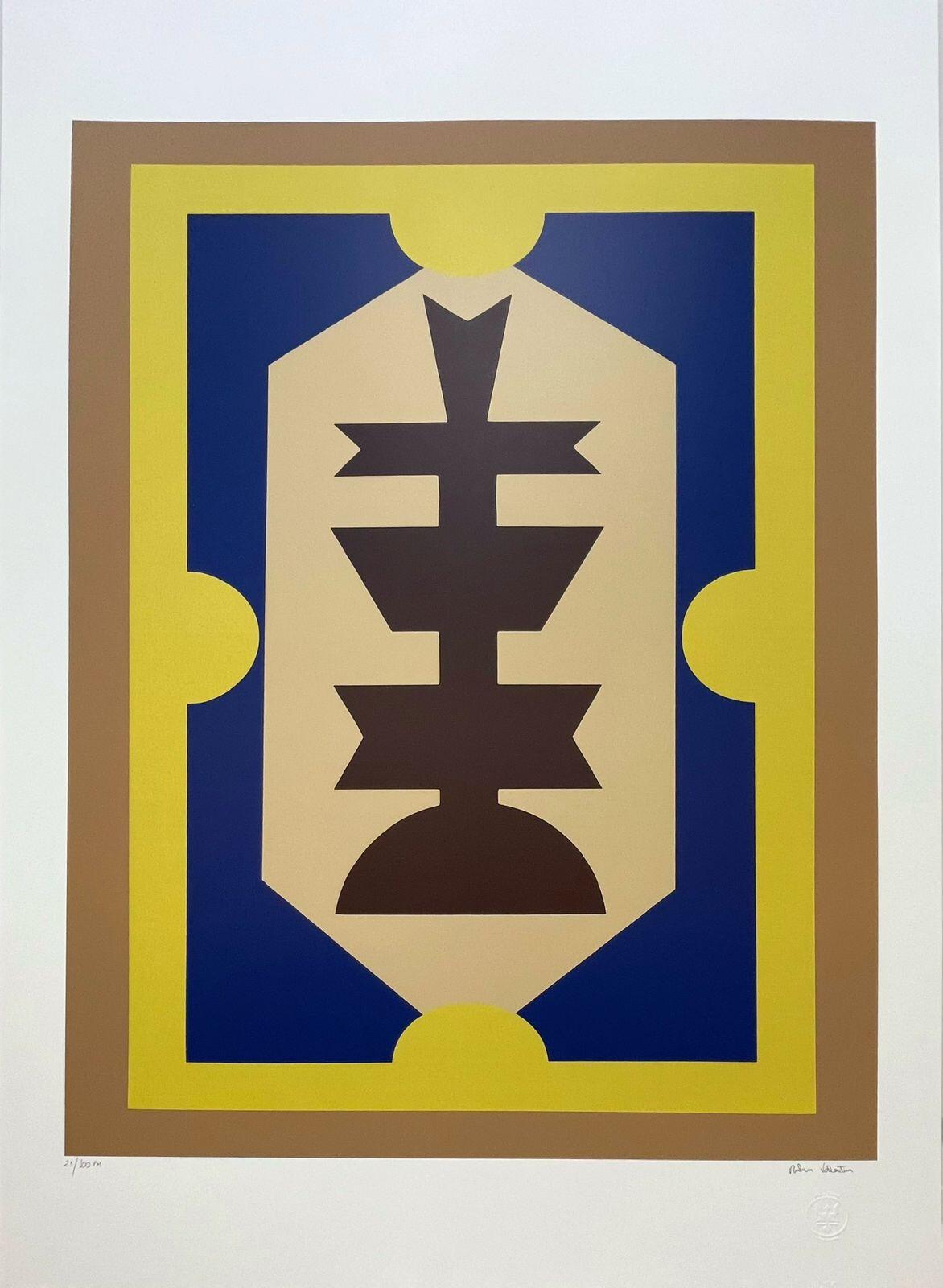 Gravura assinada - Rubem Valentim 70 cm x 100 cm